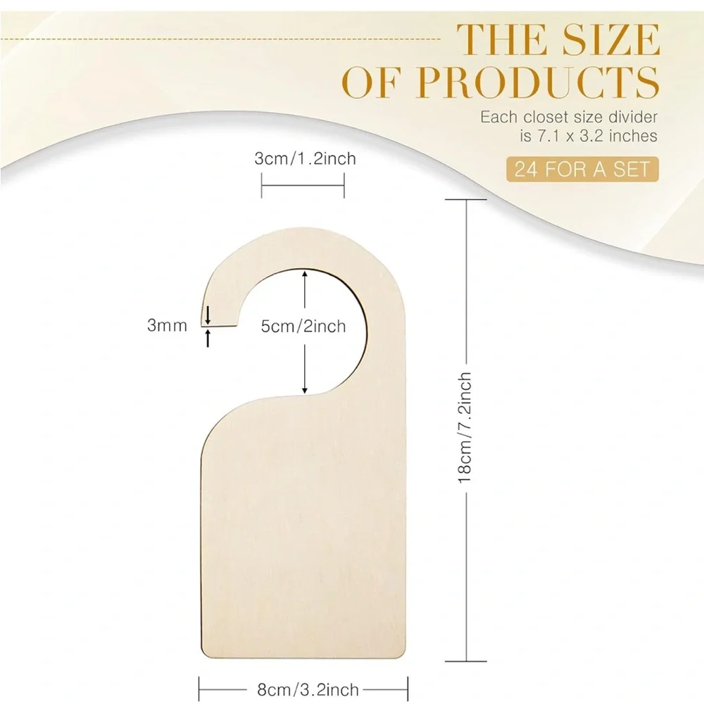 Blank Wooden Closet Dividers